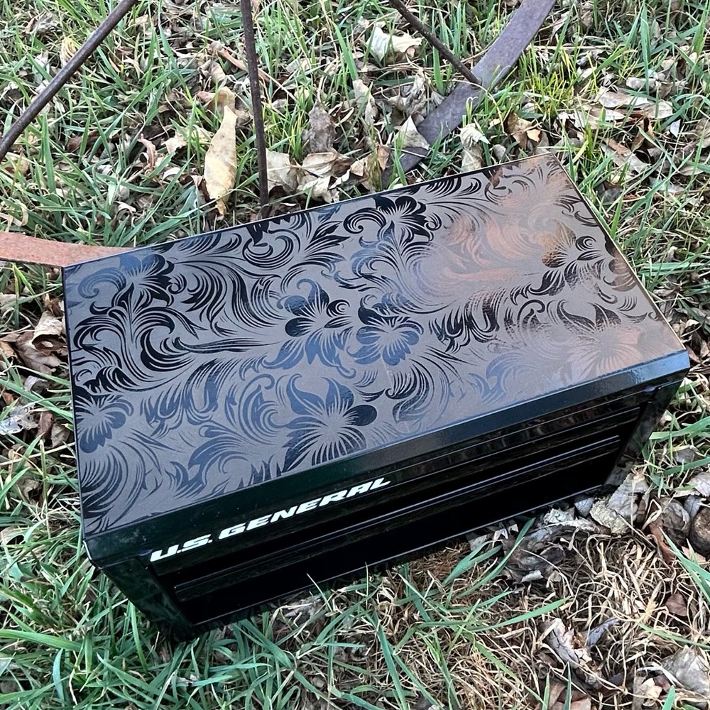 Custom Laser Engraved Toolbox/Jewelry Box